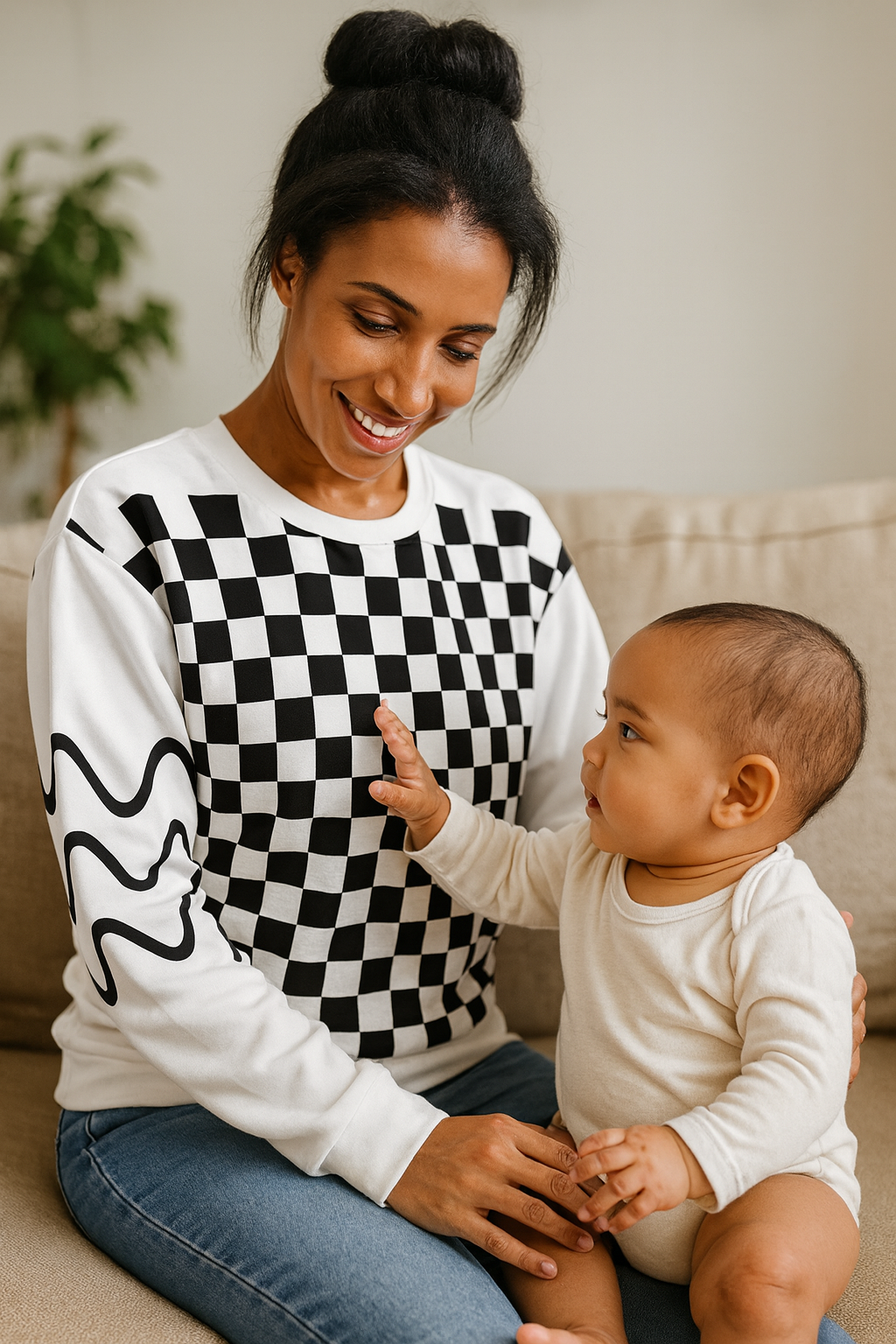 BuggaBrite Sensory Sweatshirt — Soft, Cozy & Designed for Baby’s Eyes