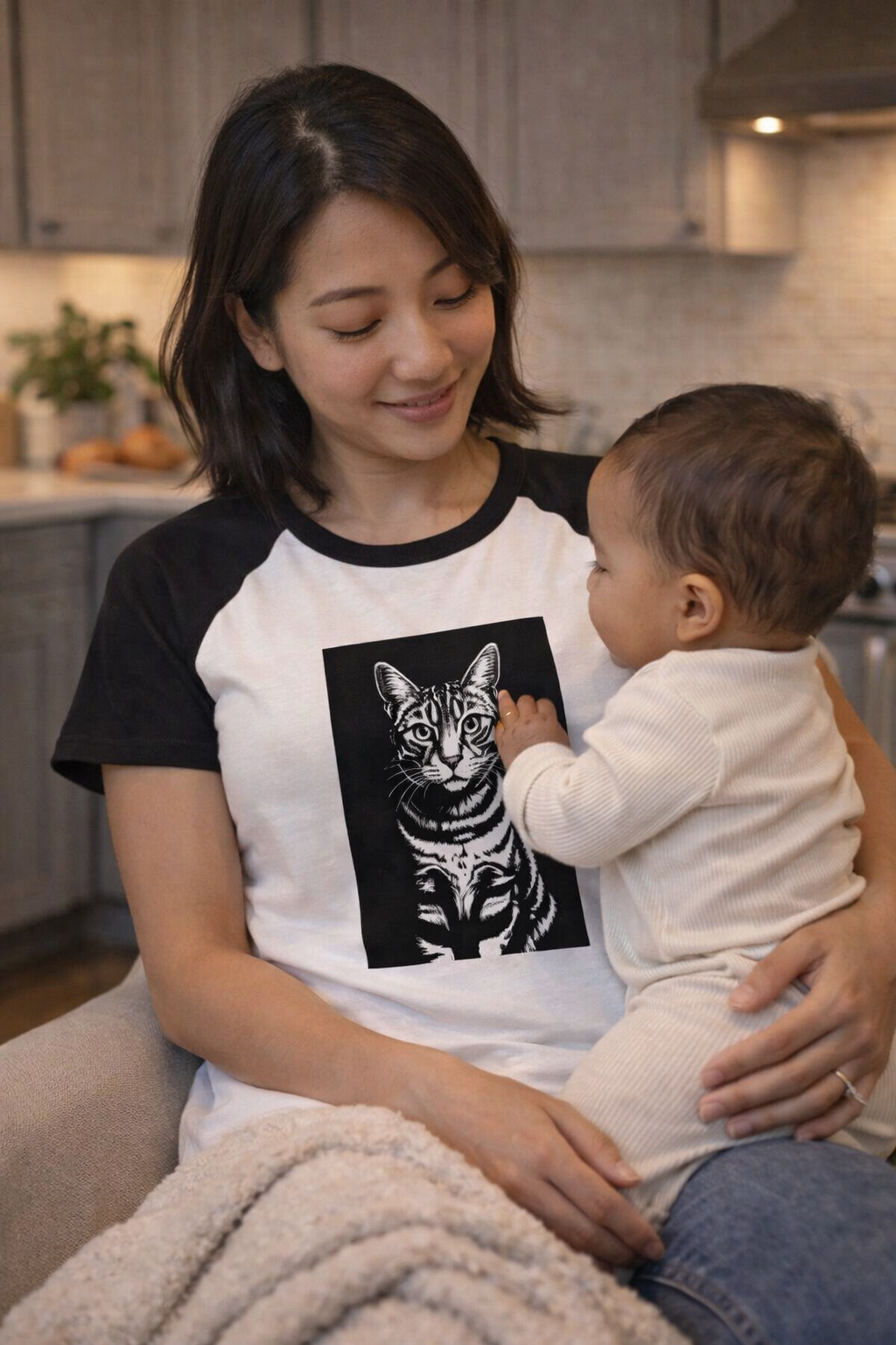 Tabby Raglan Baby Tee