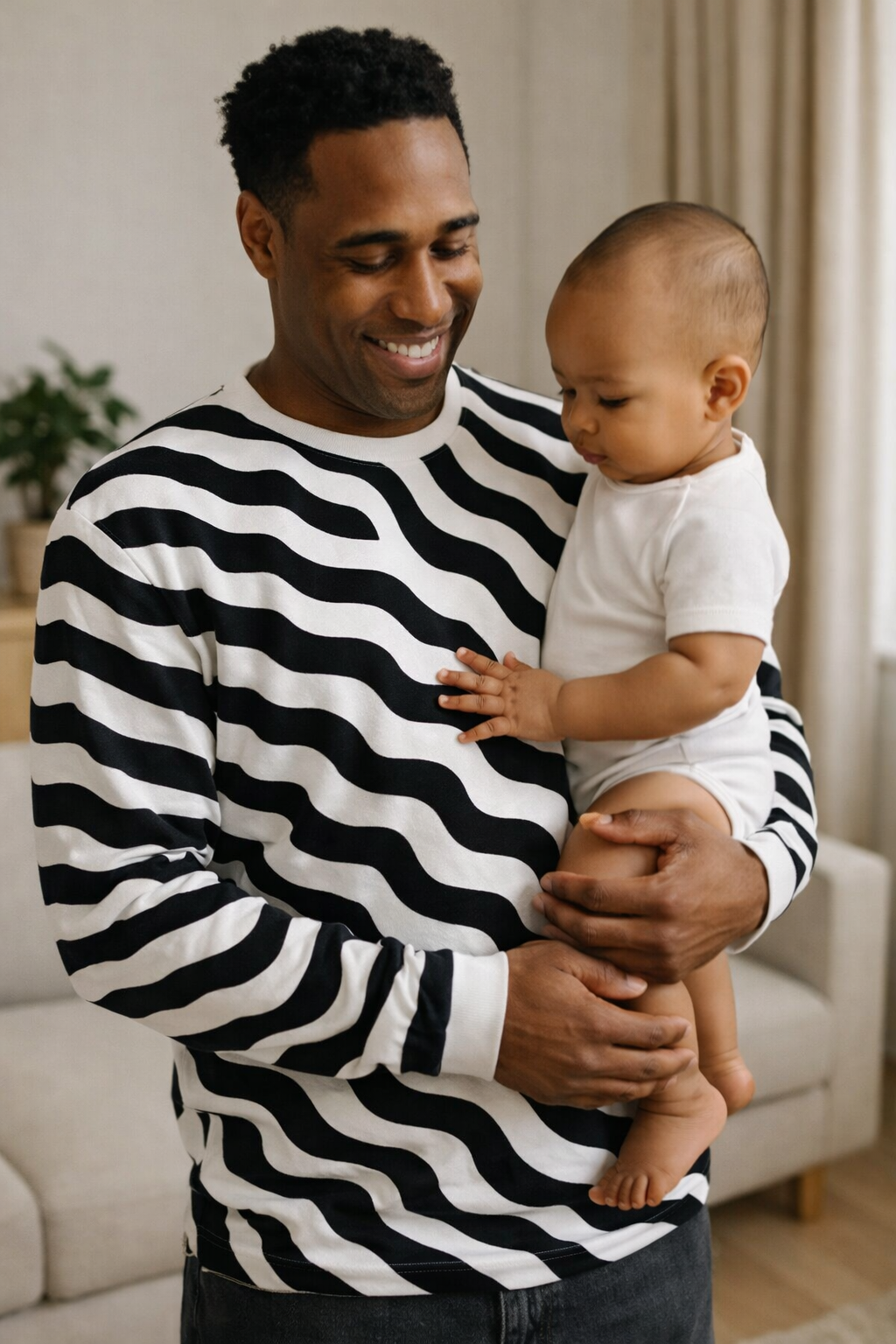 Sensory Sweatshirt for Baby Bonding