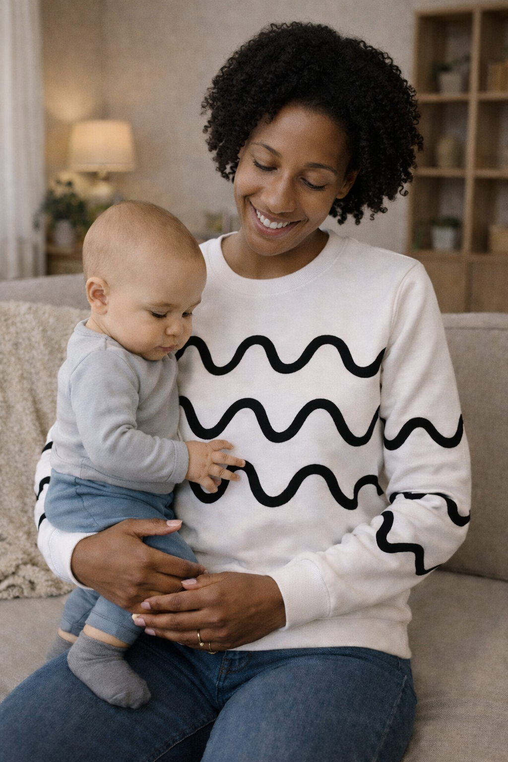 Sensory Sweatshirt for Baby Bonding